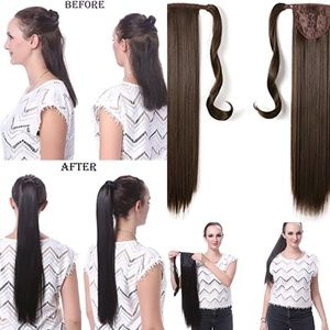 Onedor 24" Straight Wrap Around Ponytail Extension